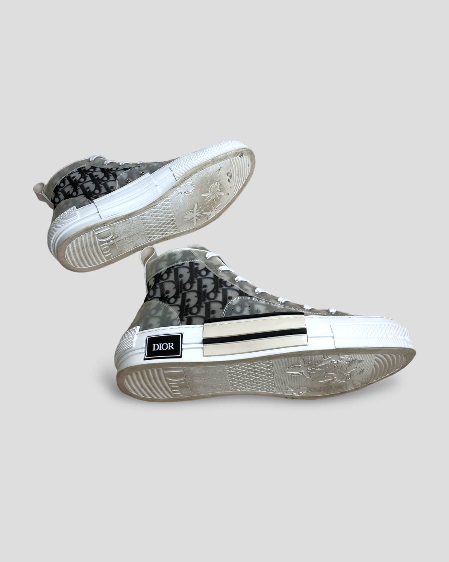 Dior B23 Oblique Canvas Sneakers High Top