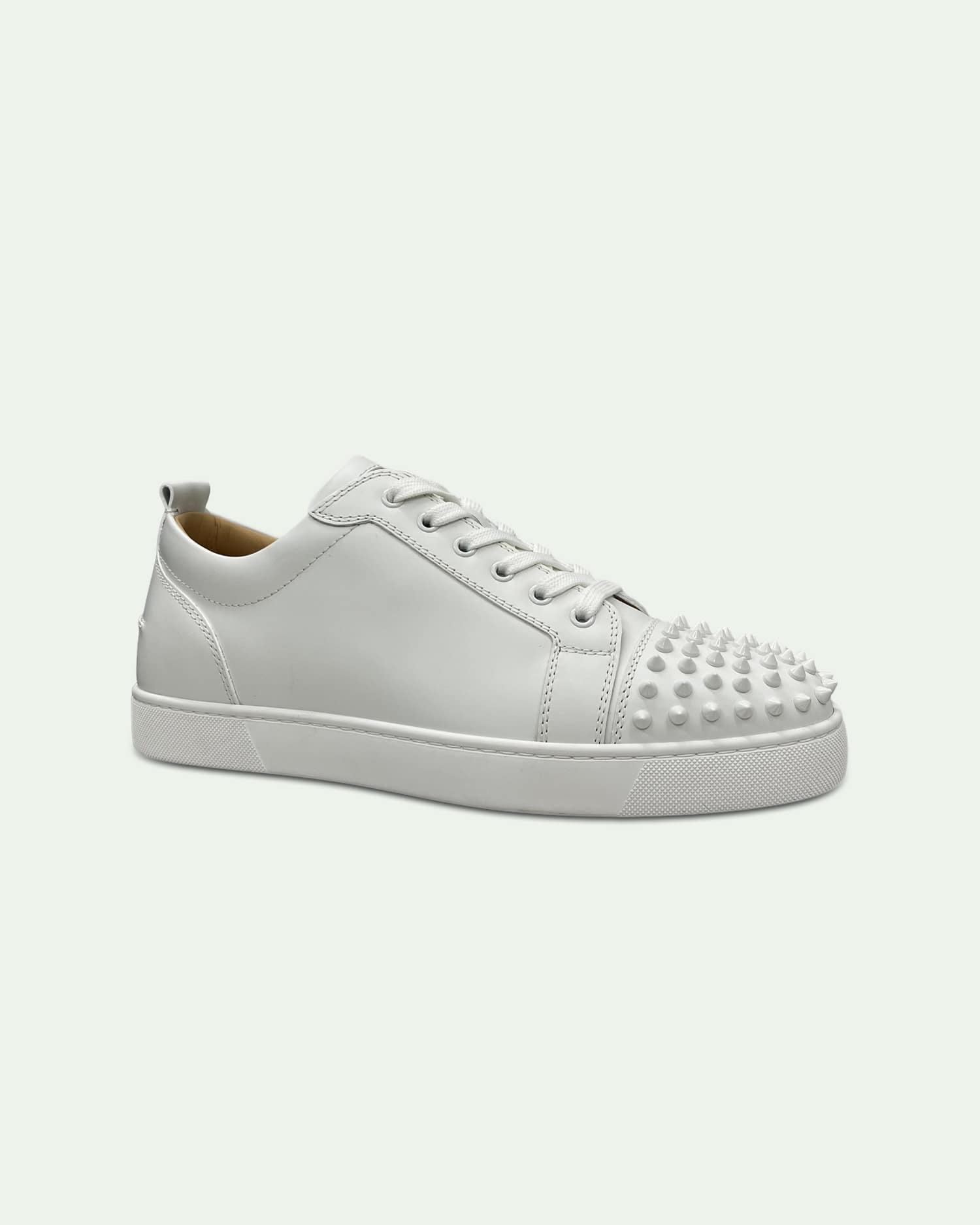 CHRISTIAN LOUBOUTIN „LOUIS JUNIOR SPIKES“ SNEAKERS WEISS