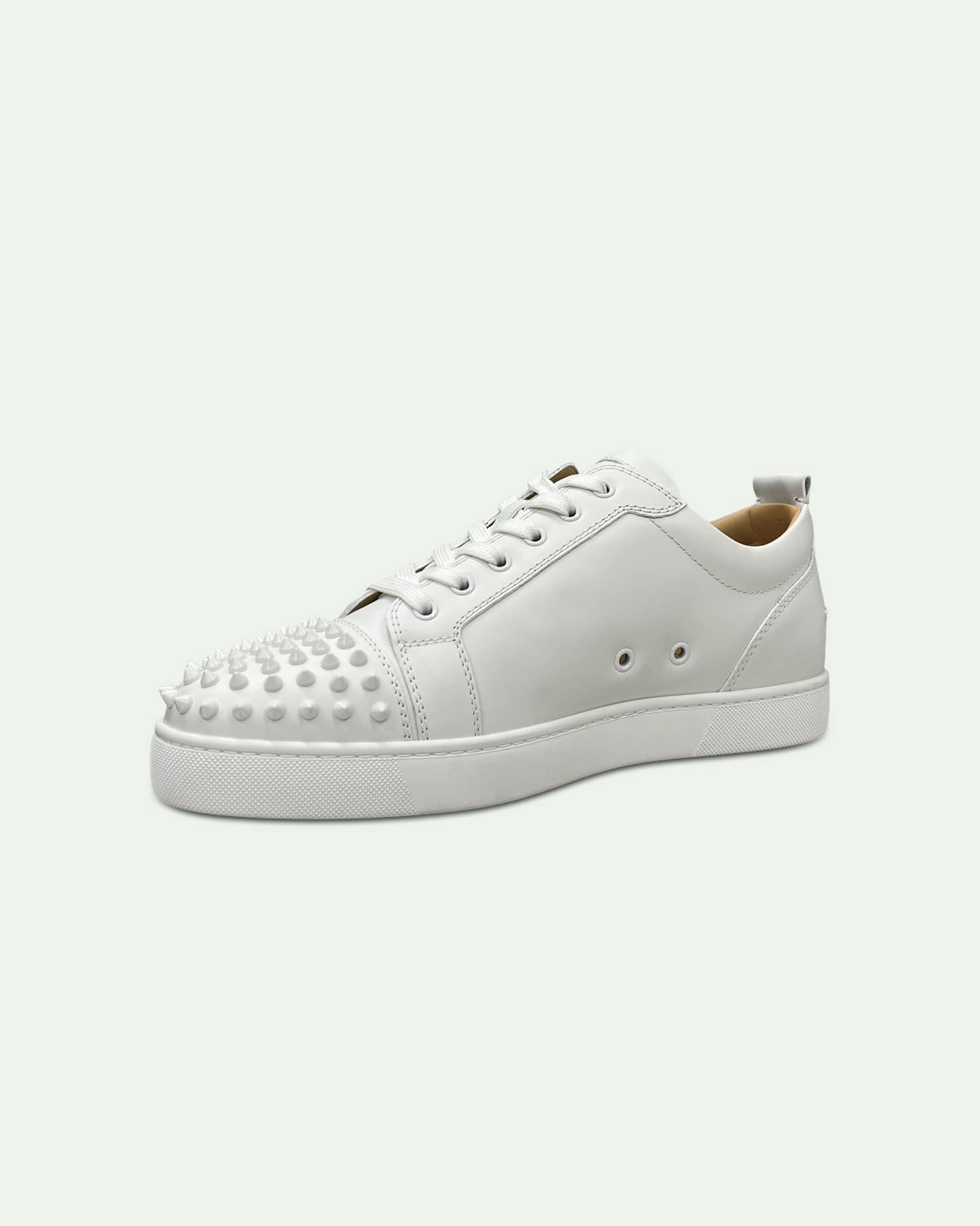 CHRISTIAN LOUBOUTIN „LOUIS JUNIOR SPIKES“ SNEAKERS WEISS